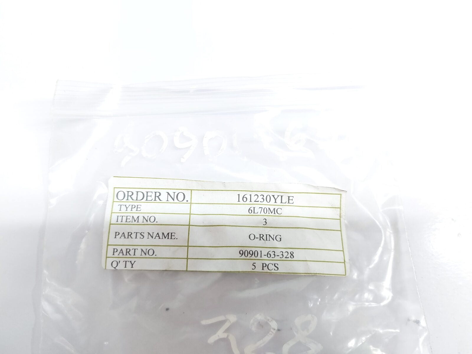 6L70MC O-RING 90901-63-328