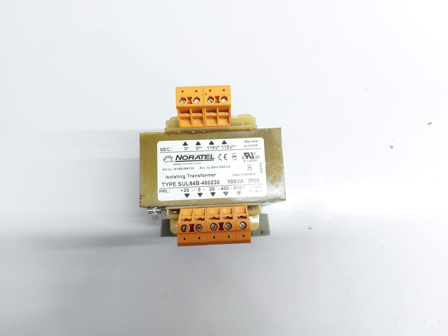 NORATEL SUL84B-460230 ISOLATING TRANSFORMER