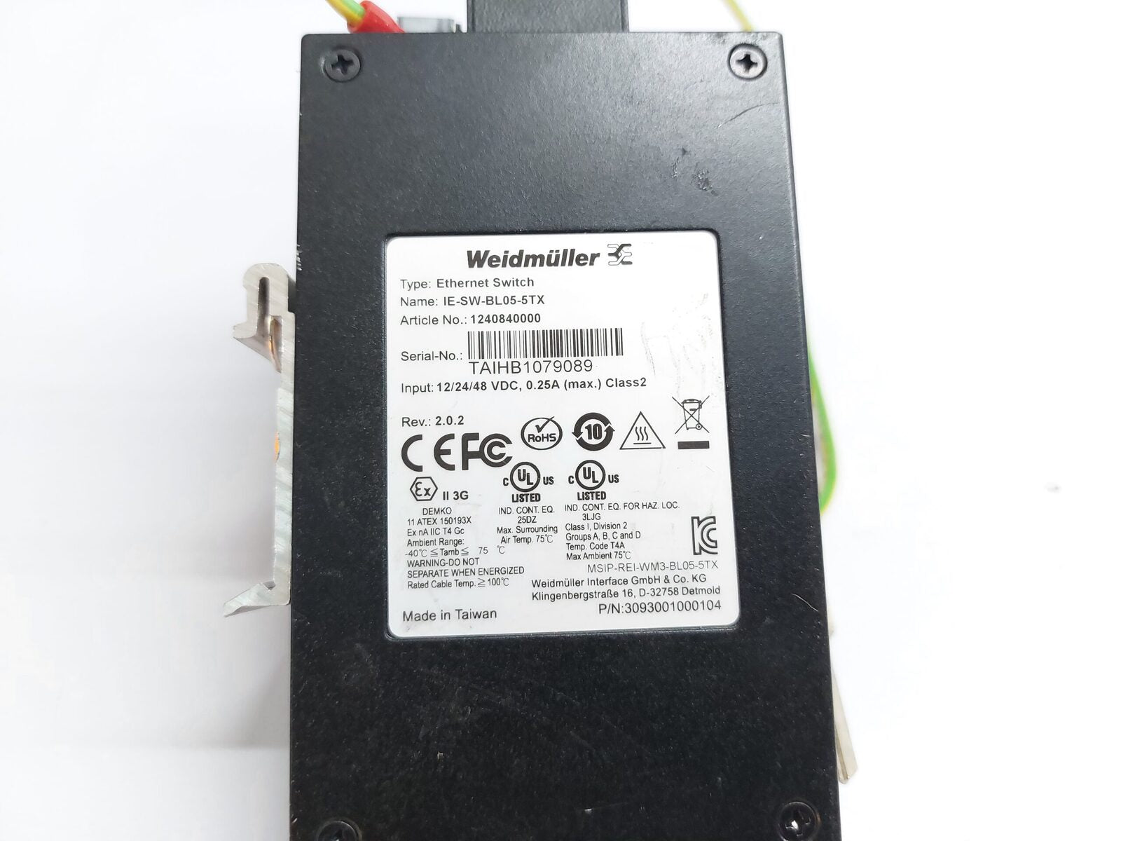 SIEMENS 7SJ6005-5EA00-0DA0/BB OVERCURRENT PROTECTION RELAY