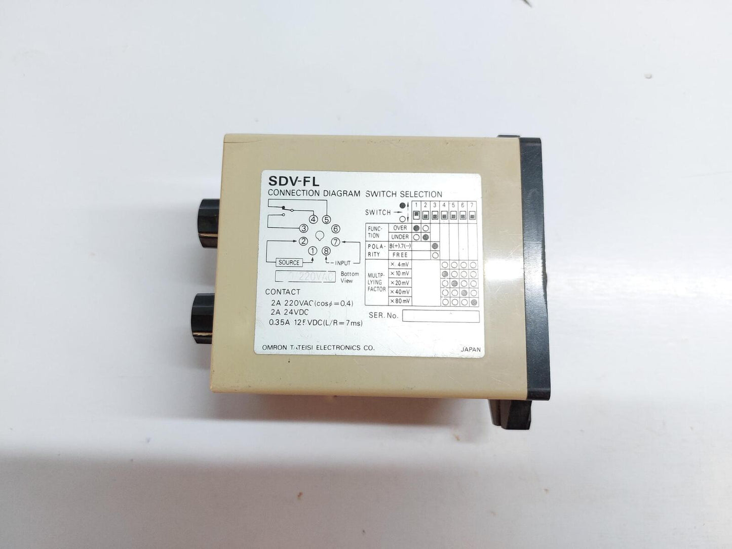 OMRON SDV-FL7 VOLTAGE SENSOR