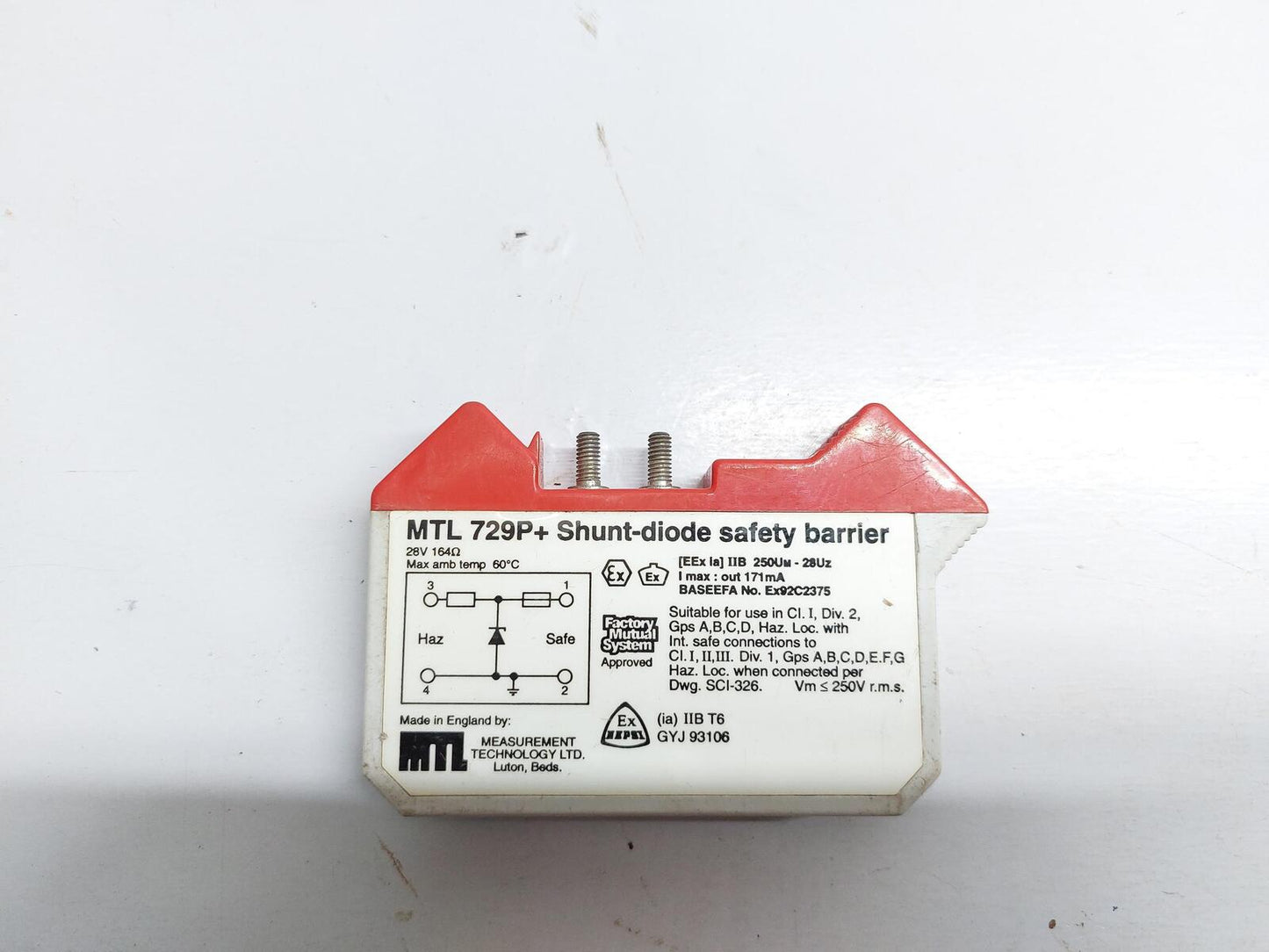 MTL 729P+ SHUNT-DIODE SAFETY BARRIER
