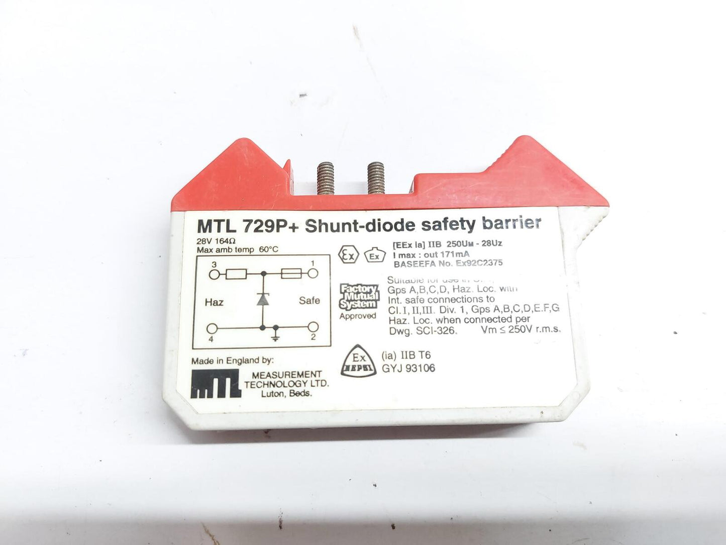 MTL 729P+ SHUNT-DIODE SAFETY BARRIER