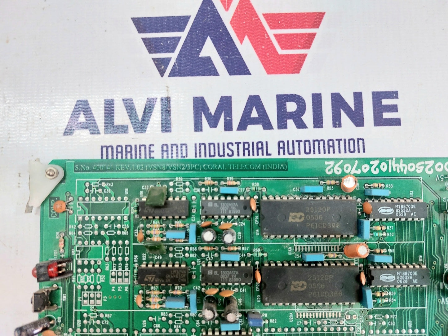 CORAL TELECOM 400141 PCB CARD REV. 1.02