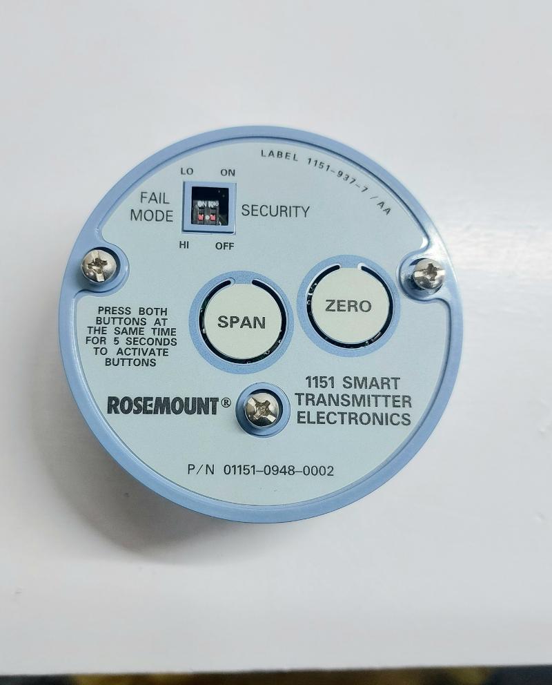 ROSEMOUNT 1151 SMART TRANSMITTER ELECTRONICS 01151-0948-0002