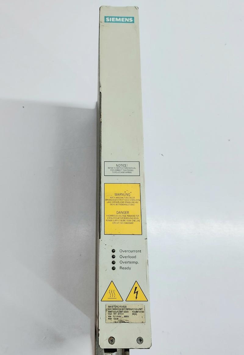 SIEMENS MASTERDRIVES 6SE7021-6ES87-2DA1 BRAKING UNIT