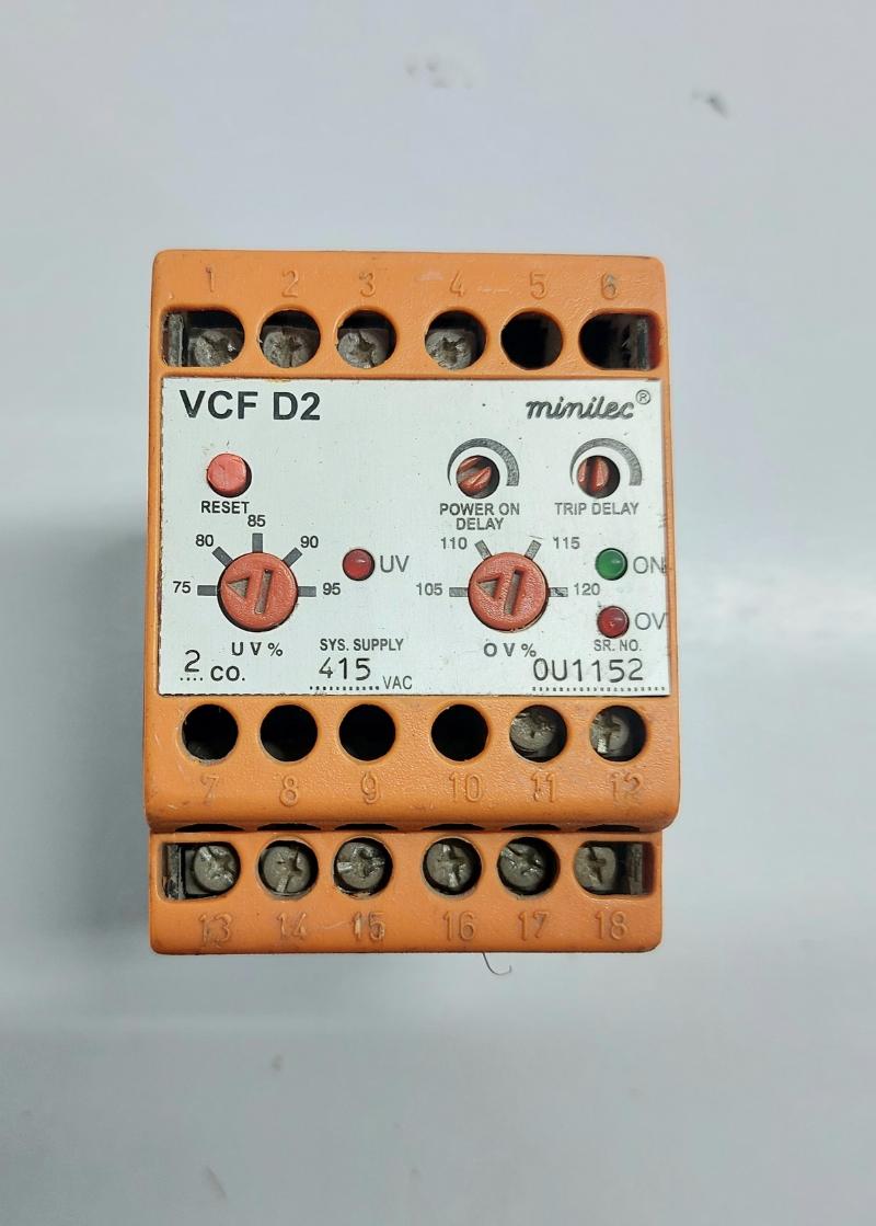 MINILEC VCF D2 UNDER/VOLTAGE RELAY