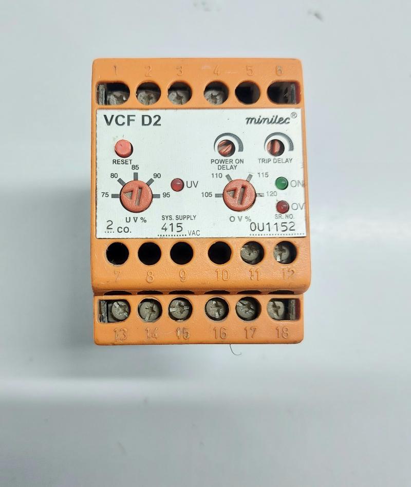 MINILEC VCF D2 UNDER/VOLTAGE RELAY