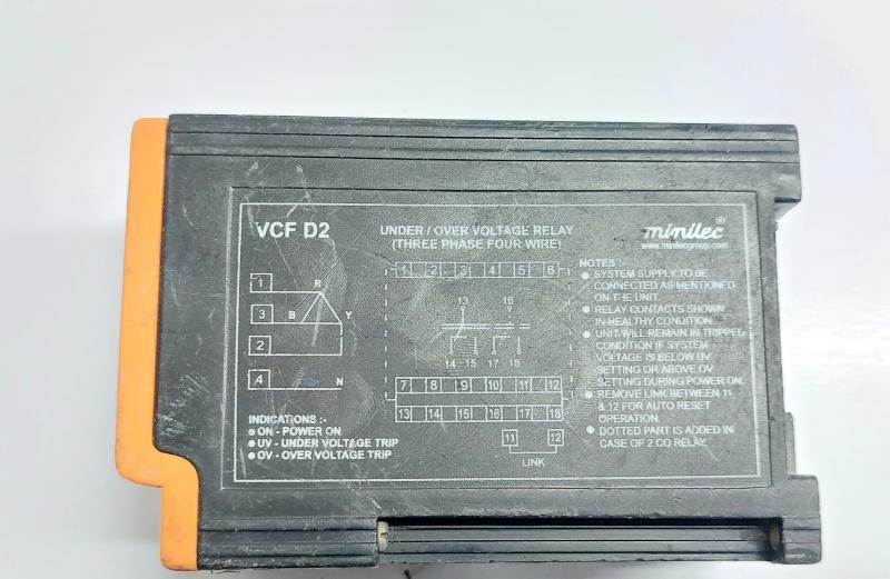 MINILEC VCF D2 UNDER/VOLTAGE RELAY