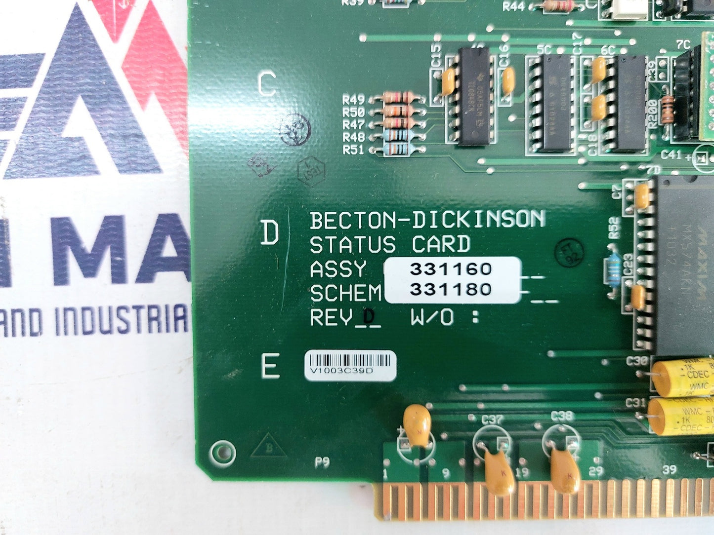 BECTON-DICKINSON 331160 STATUS BOARD 331180 REV. D (2)