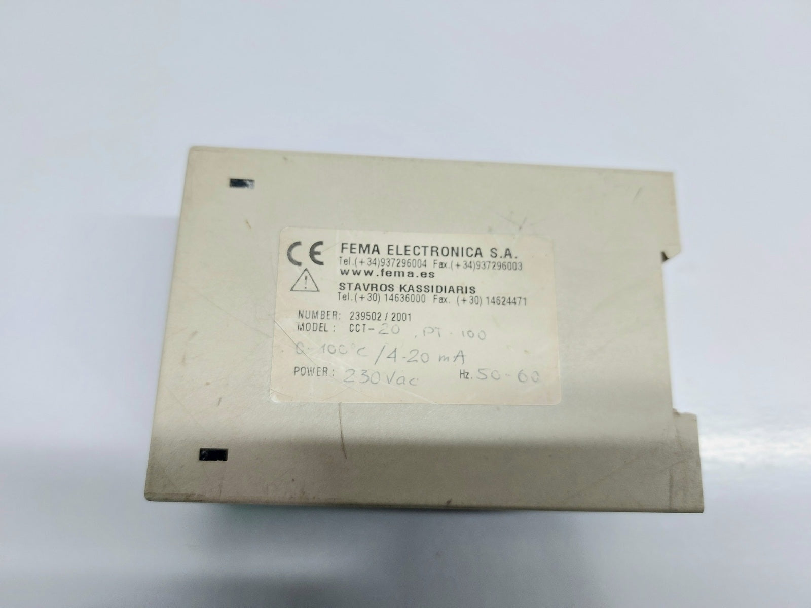 FEMA ELEKTRONICA CCT-20 POWER SUPPLY 239502/2001