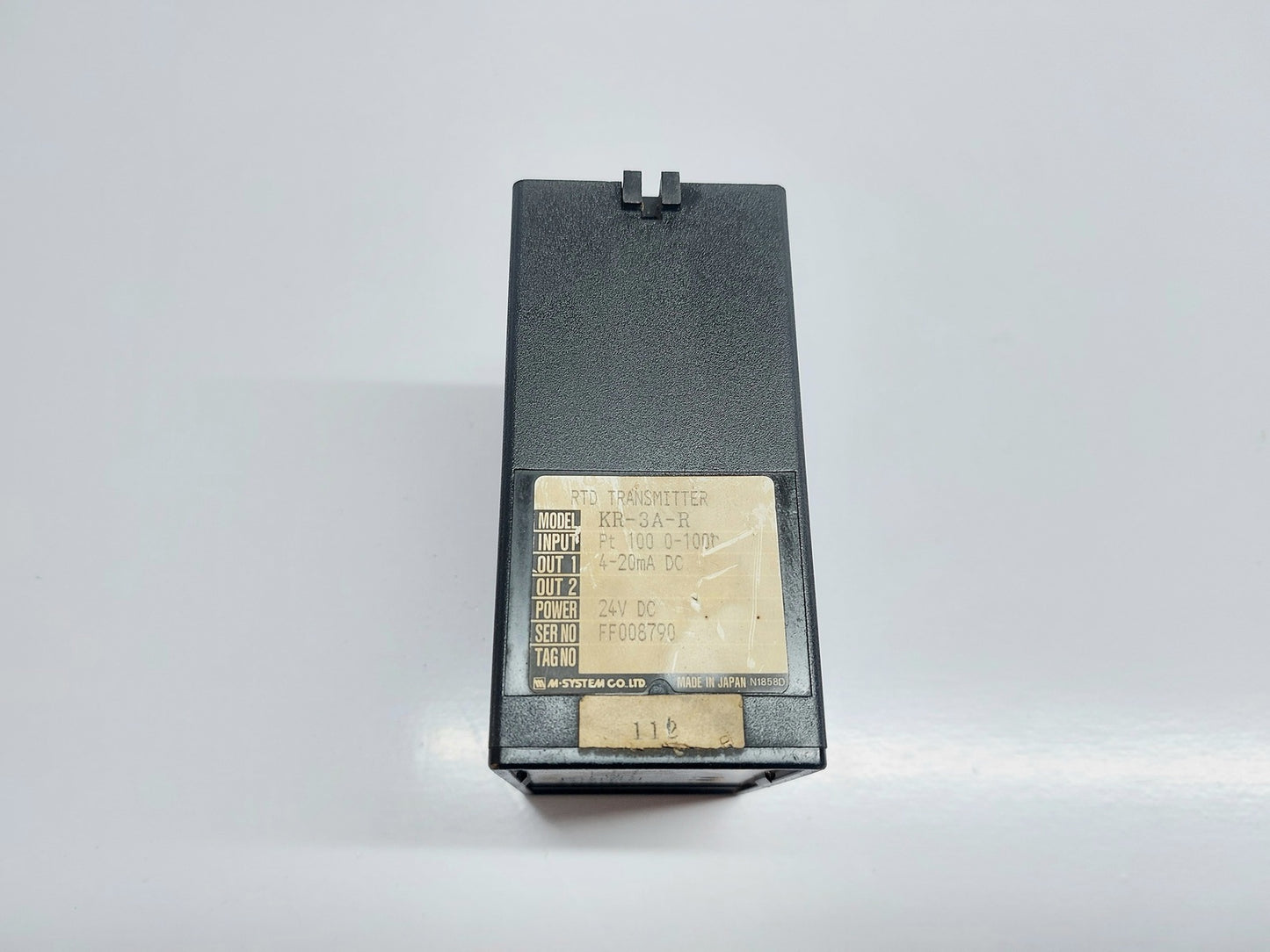 M-SYSTEM K-UNIT KR-3A-R SIGNAL CONDITIONER RTD TRANSMITTER