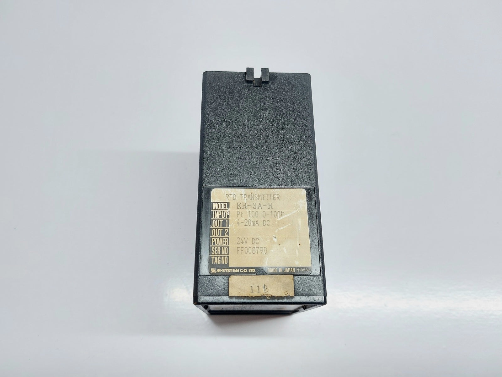 M-SYSTEM K-UNIT KR-3A-R SIGNAL CONDITIONER RTD TRANSMITTER