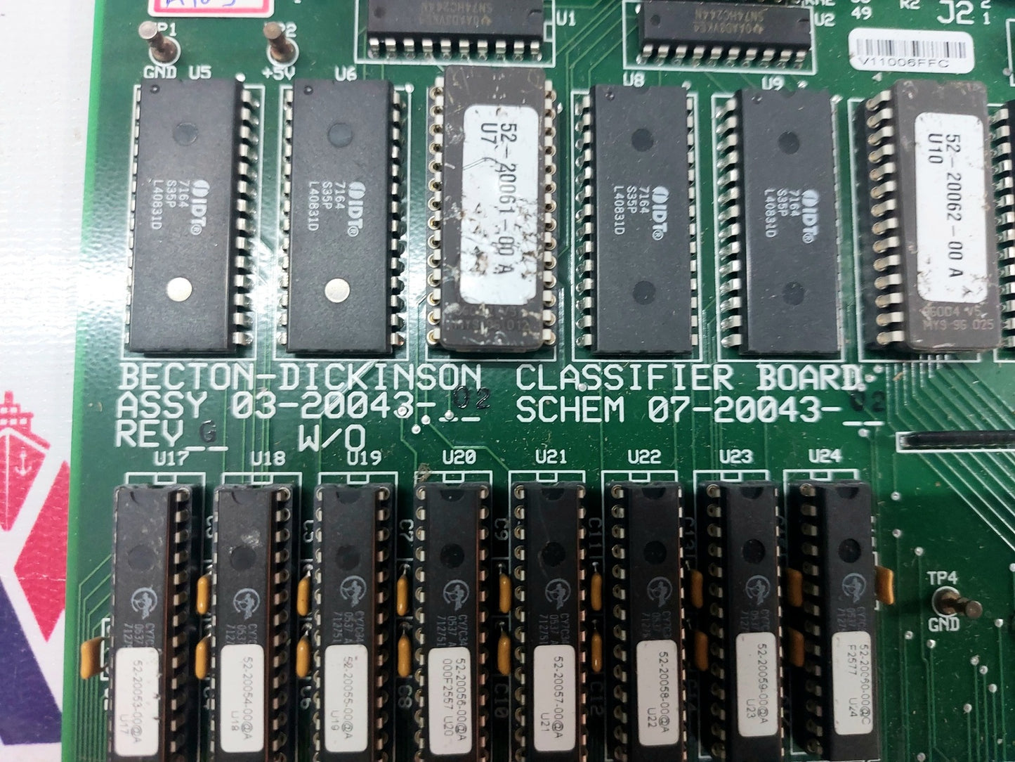 BECTON-DICKINSON 03-20043-02 CLASSIFIER BOARD 07-20043-02 (2)