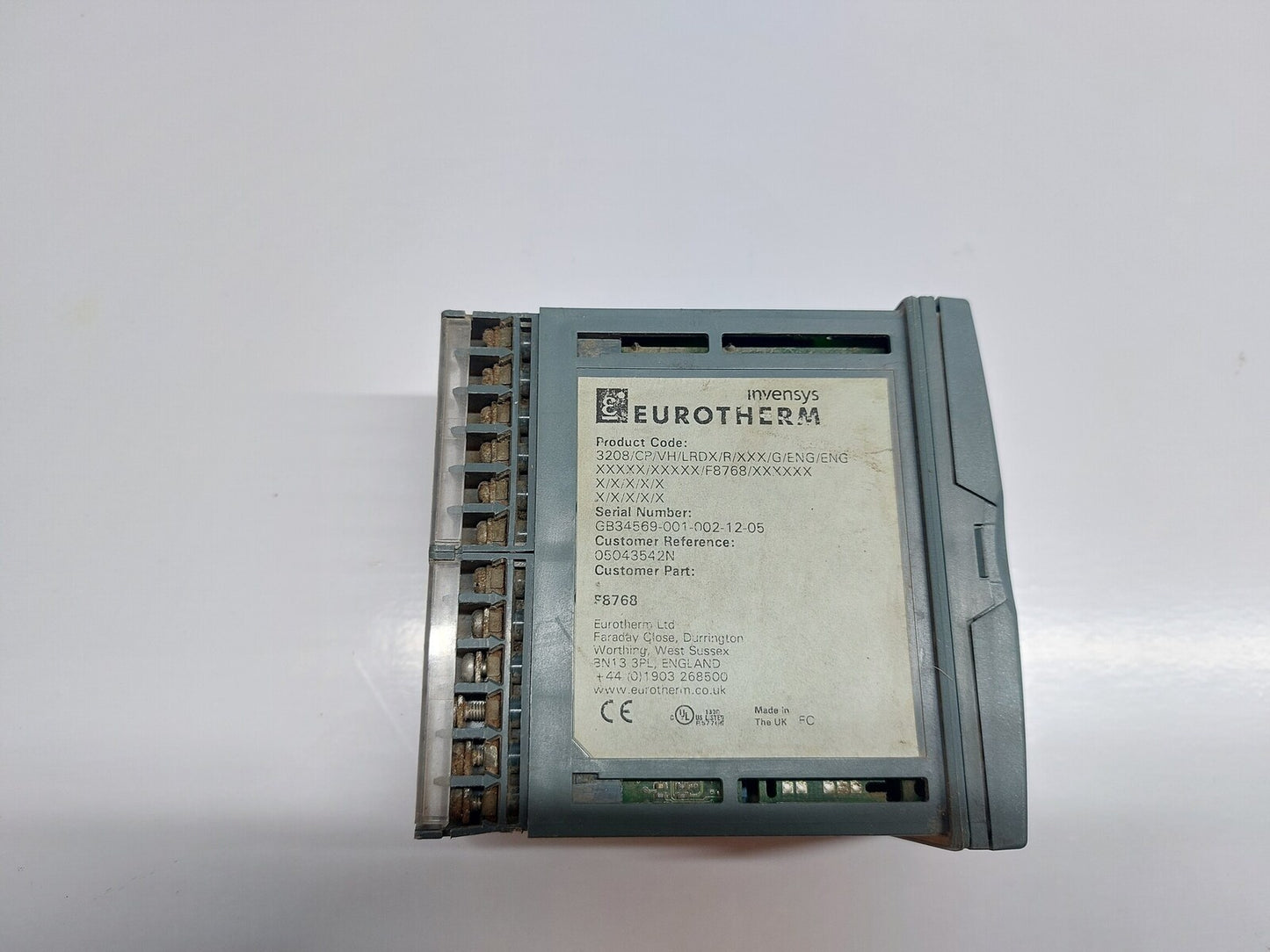EUROTHERM INVENSYS 3208 TEMPERATURE PROCESS CONTROLLER