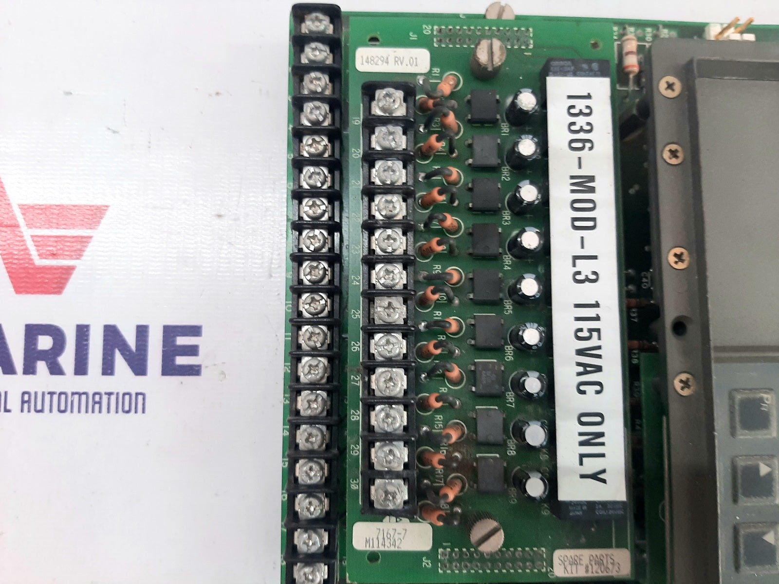 ALLEN BRADLEY BULLETIN 1336-MOD-L3 LOGIC INTERFACE BOARD 1336-B030-E0F-L1 SER A (5)