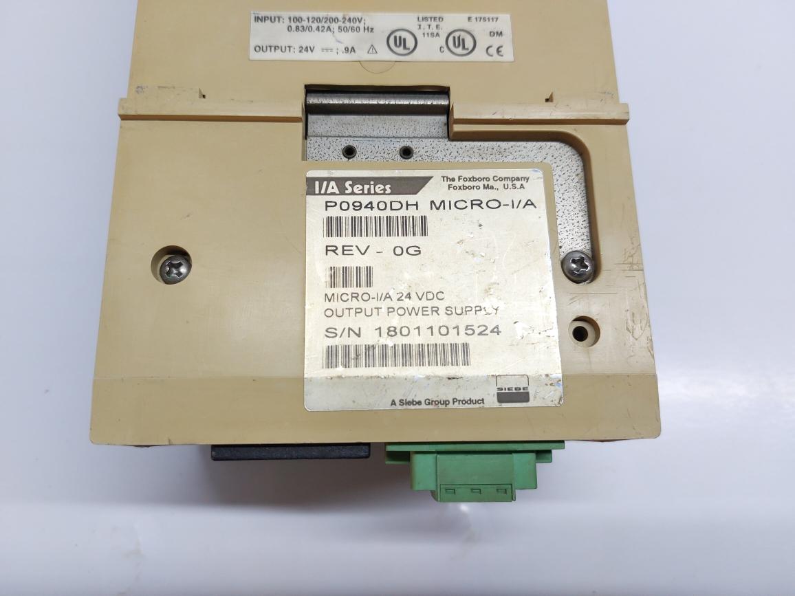FOXBORO P0940DH MICRO-I/A OUTPUT POWER SUPPLY