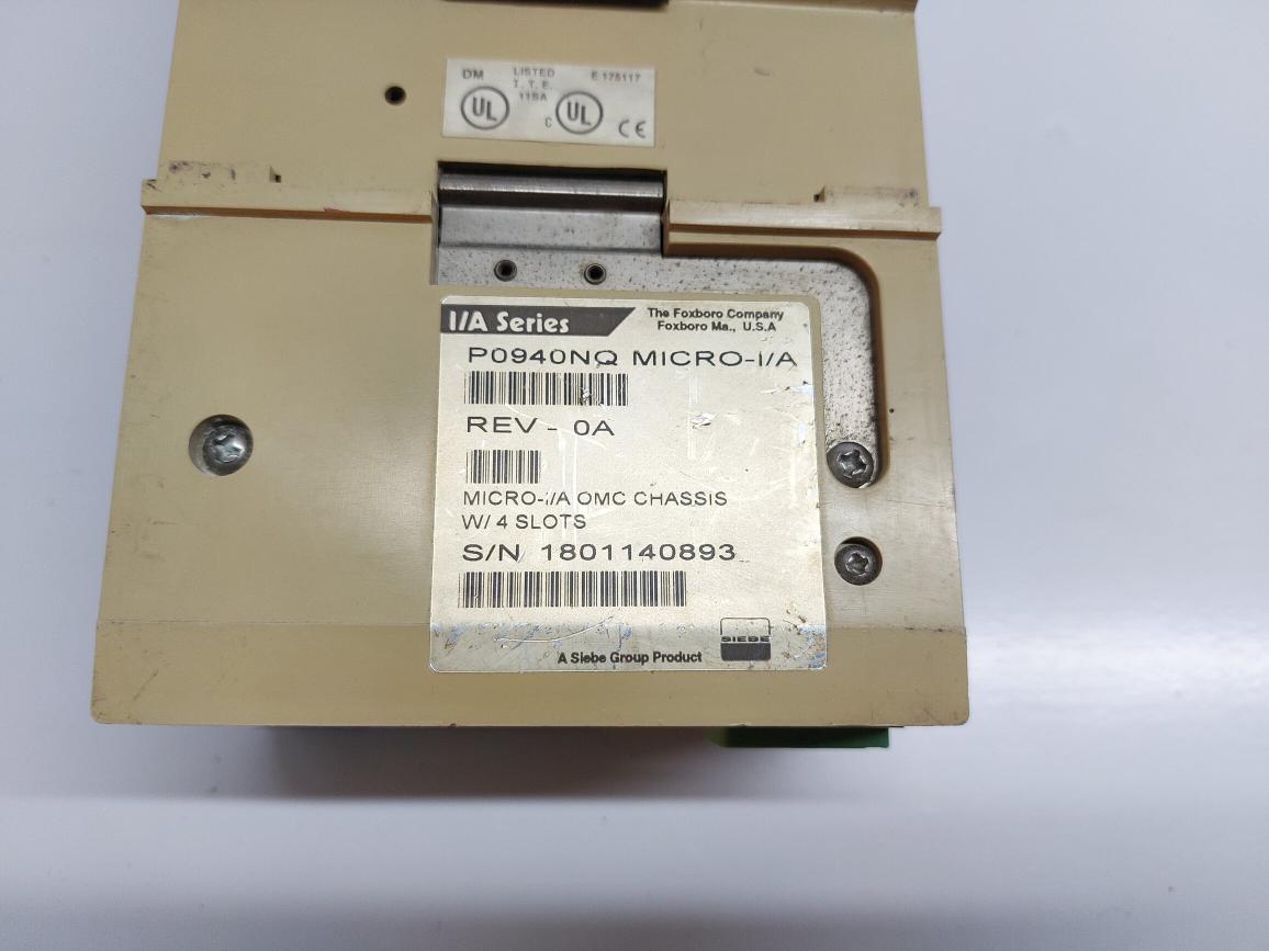 FOXBORO P0940NQ MICRO-I/A OMC CHASSIS ETHERNET
