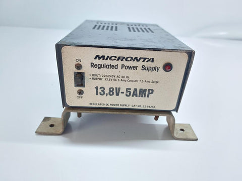 MICRONTA 13.8V-5AMP REGULATED POWER SUPPLY 22-9128A