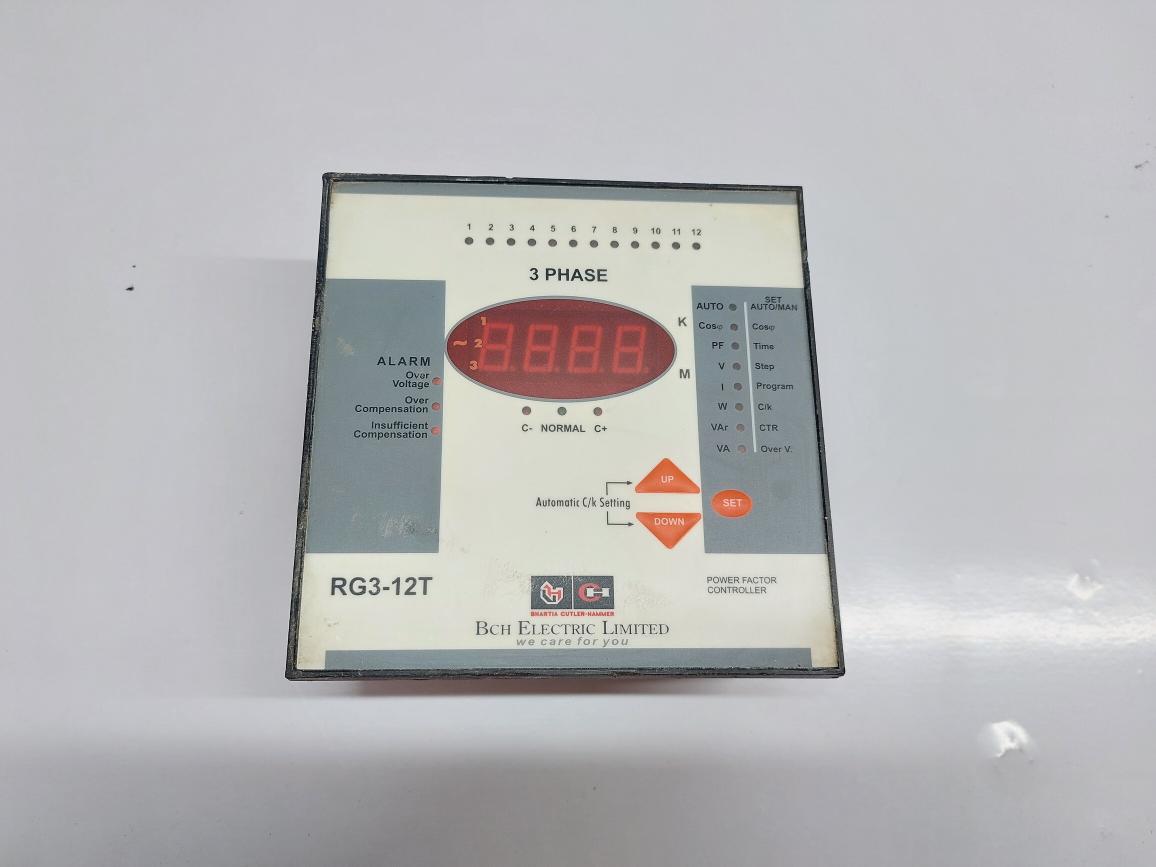BCH ELECTRIC RG3-12T POWER FACTOR CONTROLLER