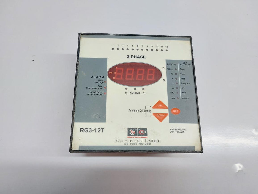 BCH ELECTRIC RG3-12T POWER FACTOR CONTROLLER