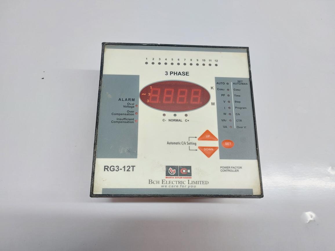 BCH ELECTRIC RG3-12T POWER FACTOR CONTROLLER