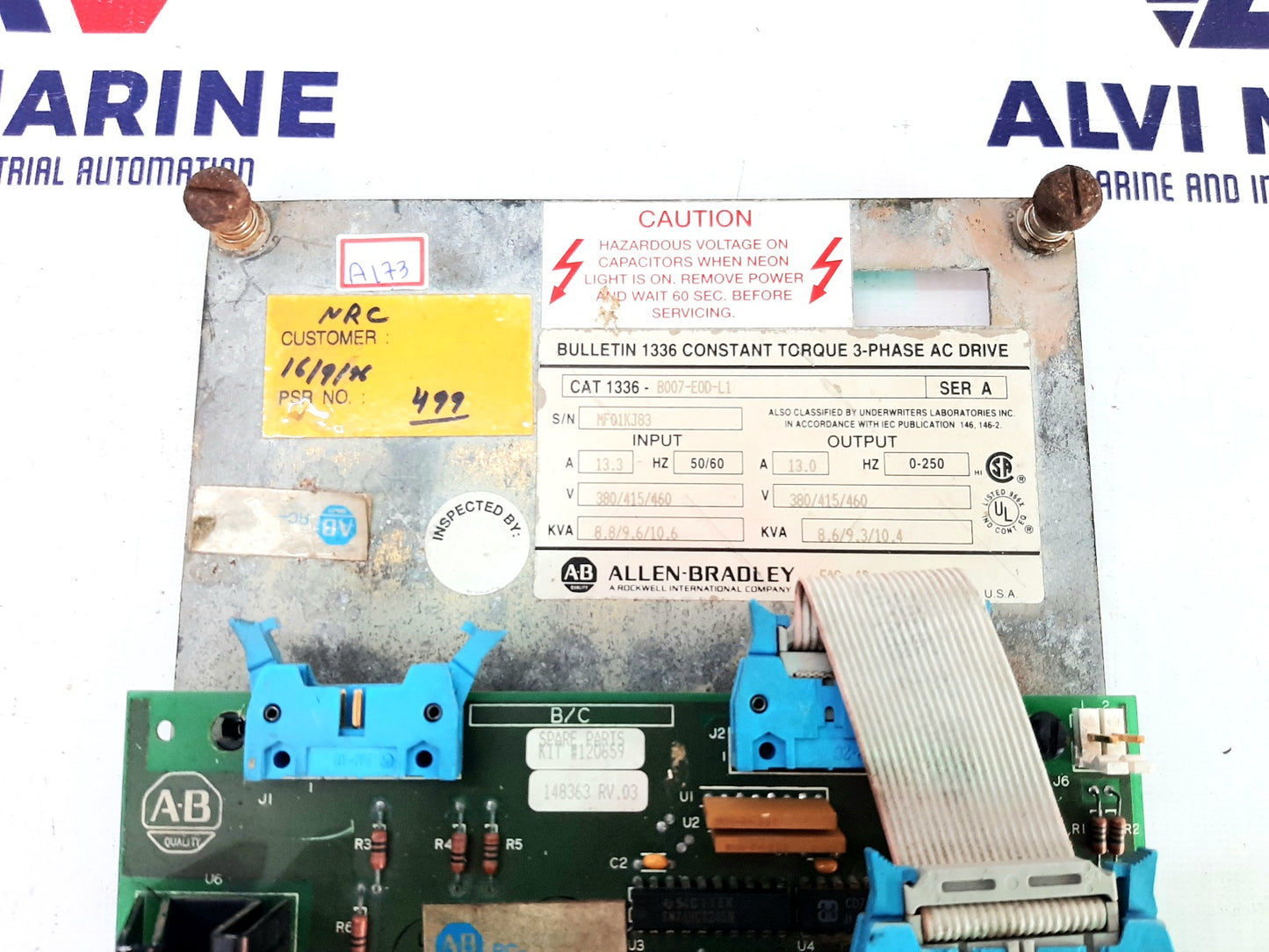 ALLEN BRADLEY BULLETIN 1336-B007-E0D-L1 SER A CONTROL BOARD (2)
