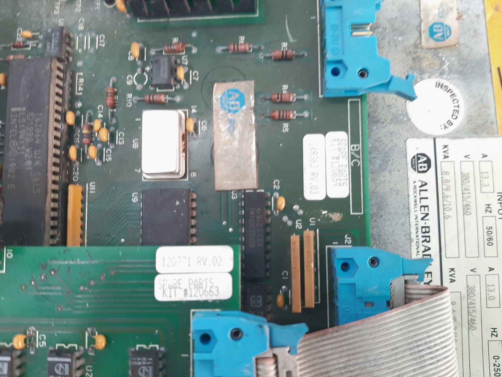 ALLEN BRADLEY BULLETIN 1336-B007-E0D-L1 SER A CONTROL BOARD (3)