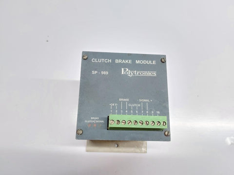 POLYTRONICS SP-989 CLUTCH BRAKE MODULE