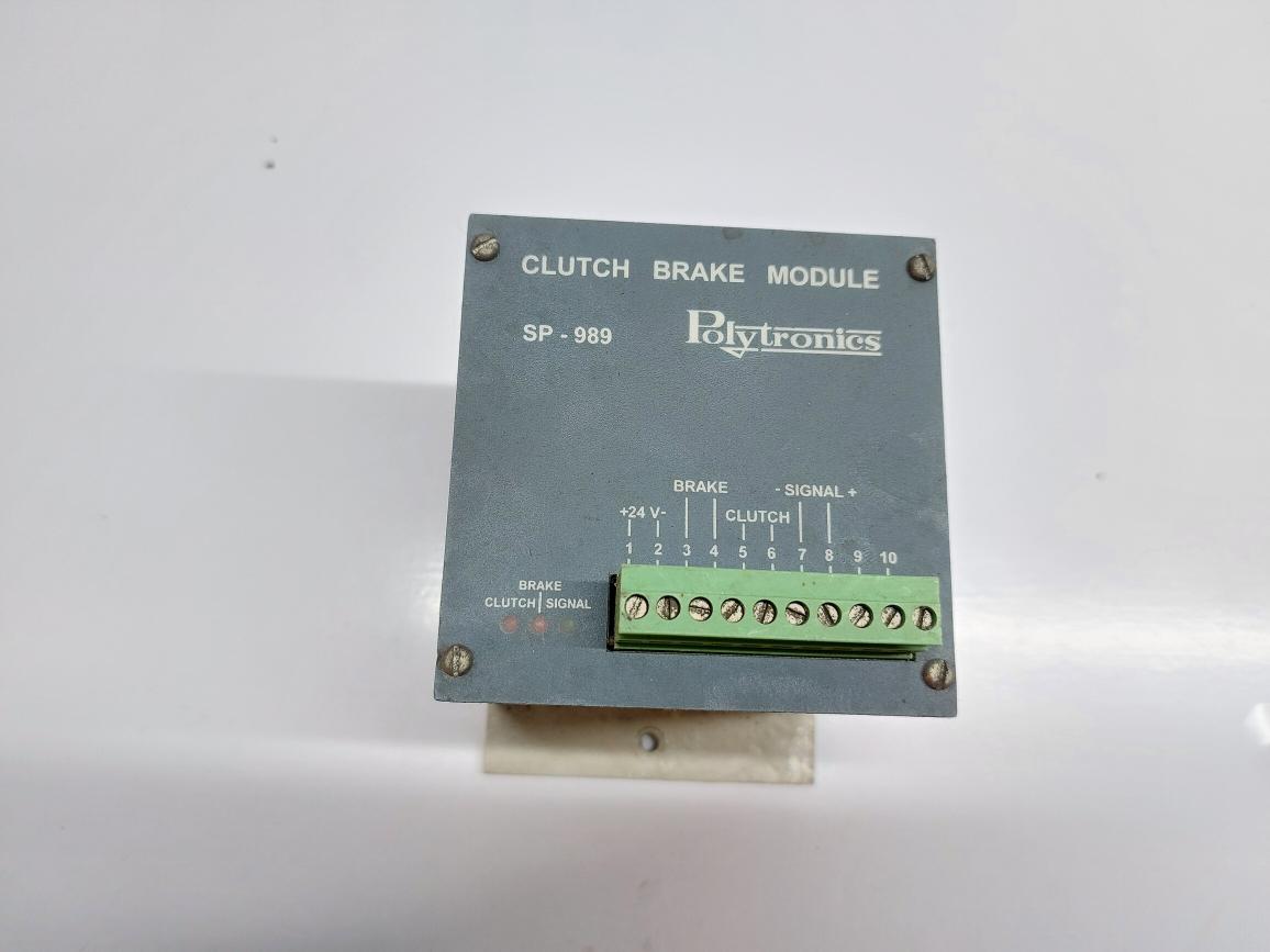POLYTRONICS SP-989 CLUTCH BRAKE MODULE