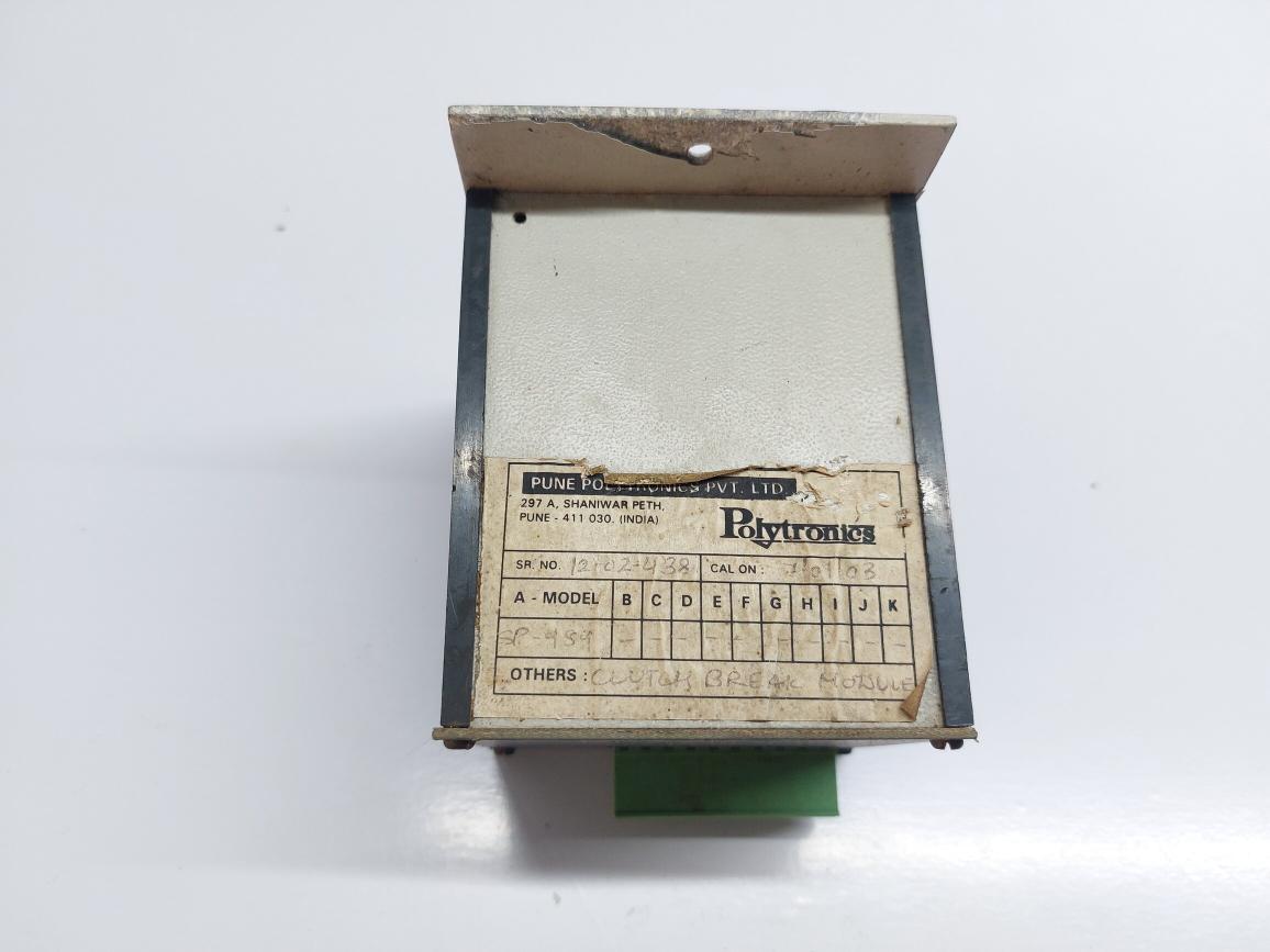 POLYTRONICS SP-989 CLUTCH BRAKE MODULE