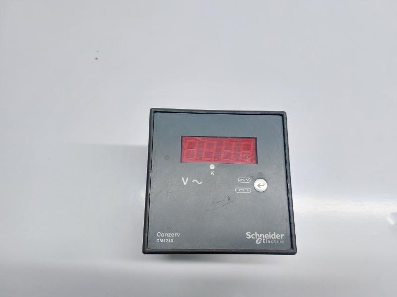 SCHNEIDER ELECTRIC CONZERV DM1210 SINGLE PHASE DIGITAL VOLTMETER