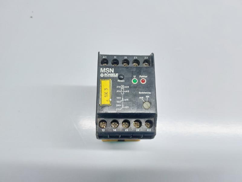 SCHIELE MSN MOTOR PROTECTION RELAY