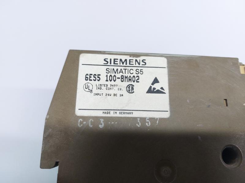 SIEMENS SIMATIC S5-100U 6ES5 100-8MA02 CPU