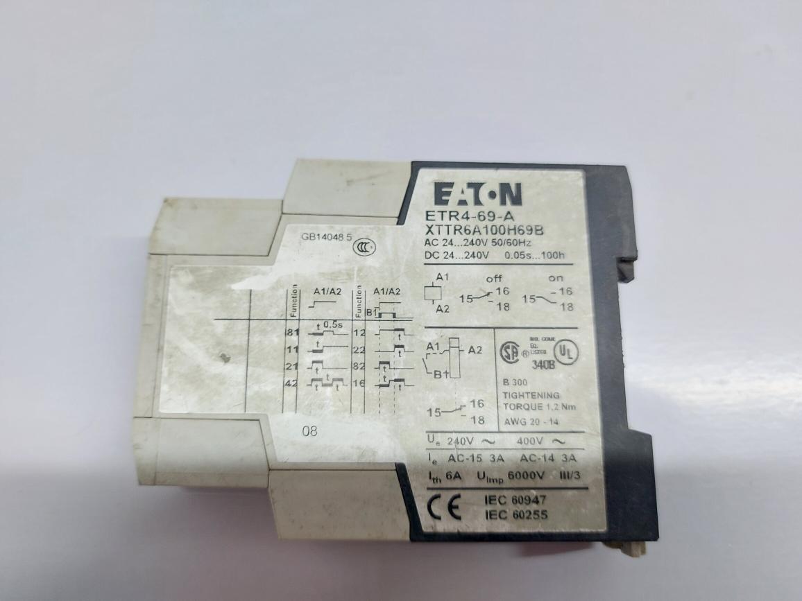 EATON ETR4-69-A RELAY XTTR6A100H69B