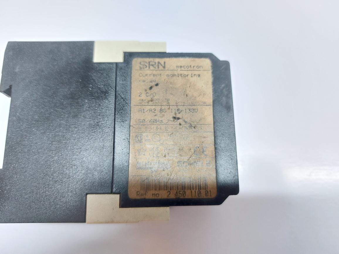 SCHIELE SRN MECOTRON 2.450.110.01 CURRENT MONITORING RELAY