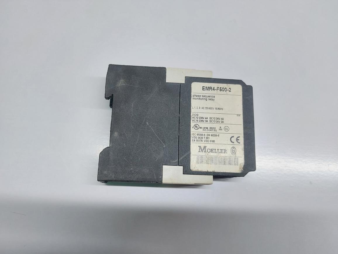 MOELLER EMR4-F500-2 PHASE SEQUENCE MONITORING RELAY