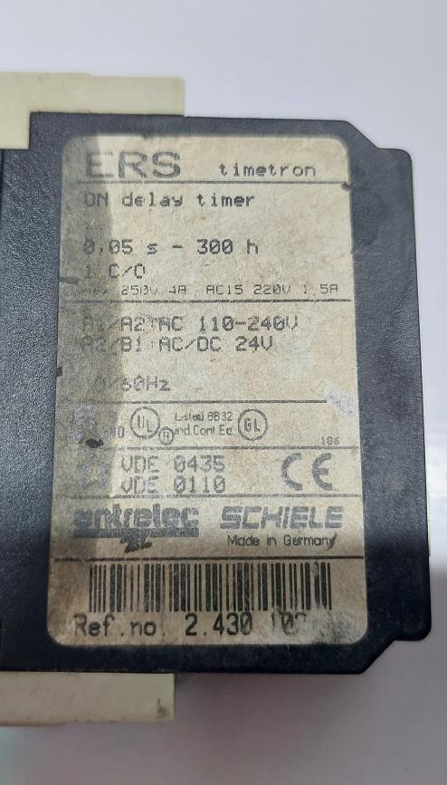 SCHIELE ENTRELEC ERS TIMETRON 2.430.102 0.05S-300H