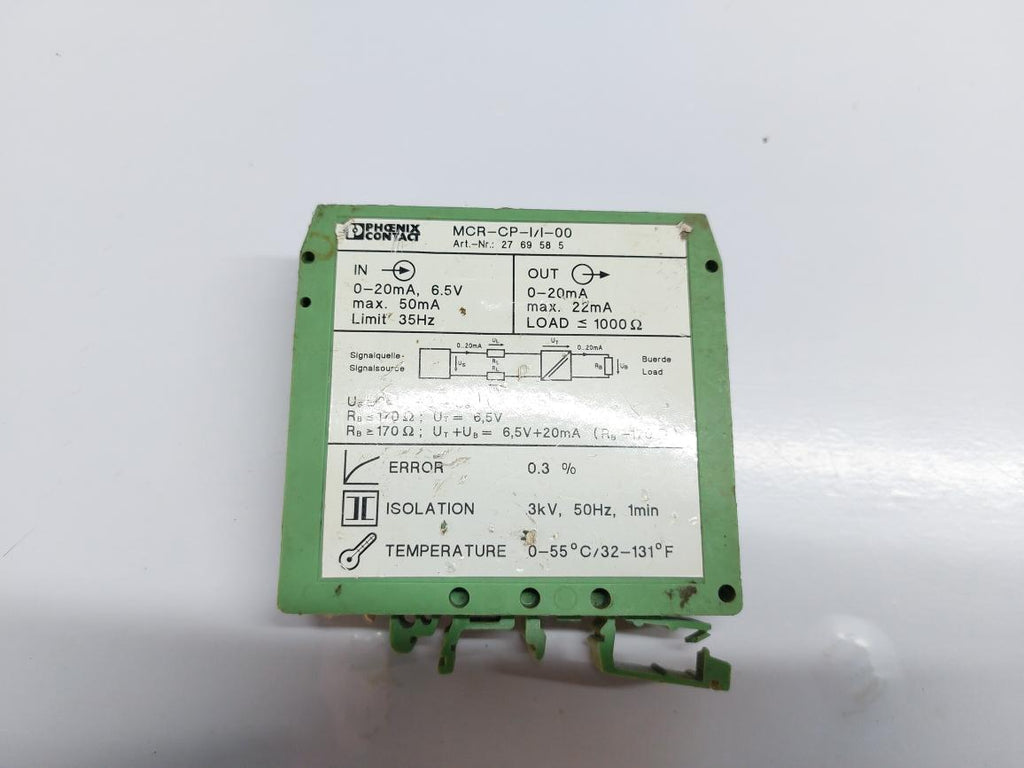 PHOENIX CONTACT MCR-CP-I/I-00 LOOP POWERED ISOLATOR