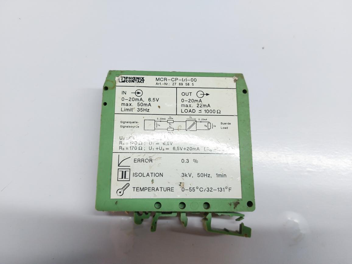 PHOENIX CONTACT MCR-CP-I/I-00 LOOP POWERED ISOLATOR