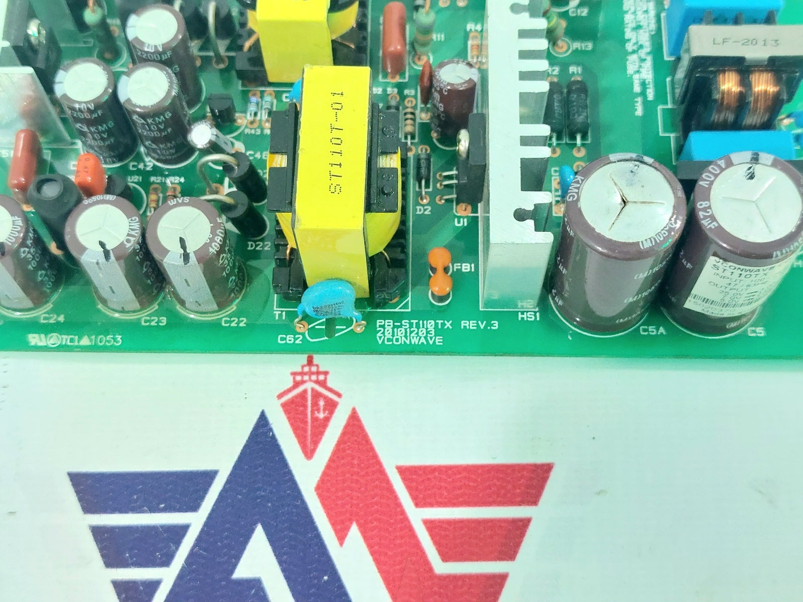 VCONWAVE PB-ST110TX REV. 3 POWER SUPPLY CARD 20101203