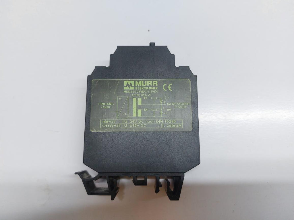 MURR ELEKTRONIK MDD 025-24VDC/+-15VDC POWER CONVERT MODULE 85659