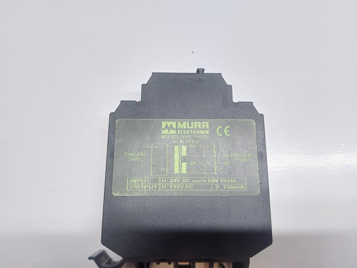 MURR ELEKTRONIK MDD 025-24VDC/+-15VDC POWER CONVERT MODULE 85659