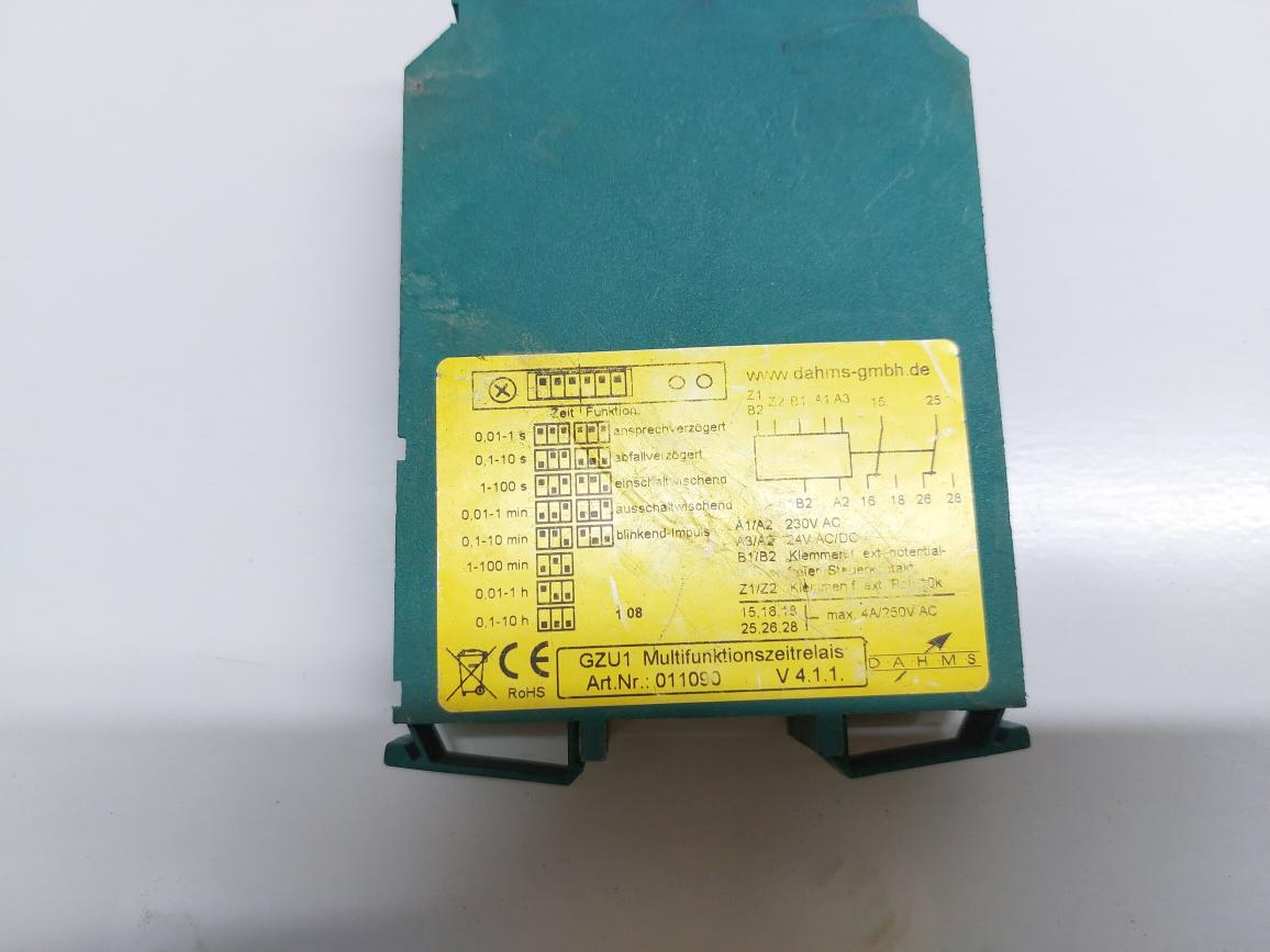 DAHMS GZU1 MULTI FUNCITON RELAY