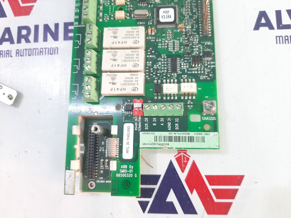 ABB SMIO-01C ACS510 SERIES CPU MOTHERBOARD 68500320 G (2)