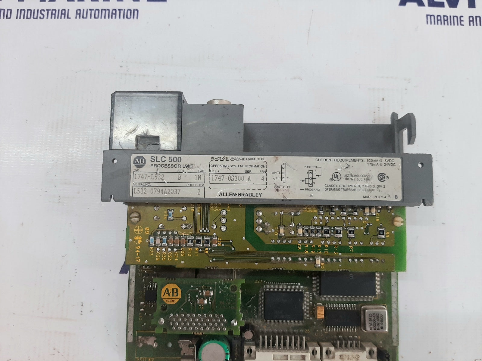 ALLEN BRADLEY SLC 500 1747-L532 SER B PROCESSOR UNIT (2)