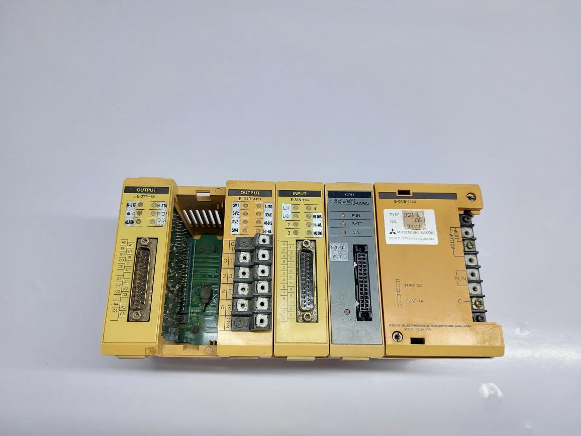 KOYO/MITSUBISHI FSH-1 PROGRAMMABLE CONTROLLER RACK