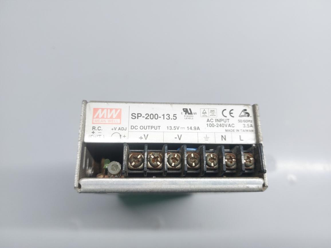 MEAN WELL SP-200-13.5 POWER SUPPLY 100-240VAC 3.5A