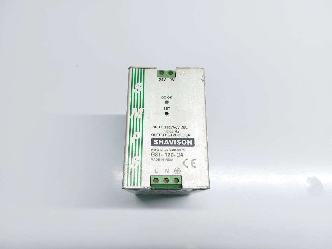 SHAVISON G31-120-24 POWER SUPPLY 24VDC,5.0A