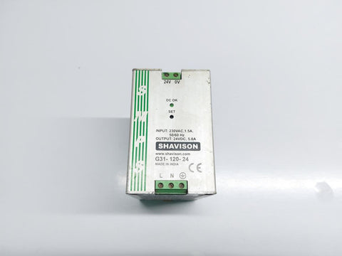 SHAVISON G31-120-24 POWER SUPPLY 24VDC,5.0A