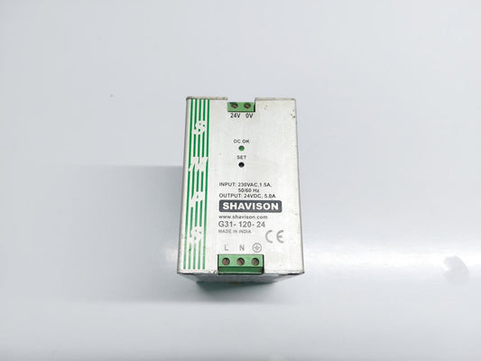 SHAVISON G31-120-24 POWER SUPPLY 24VDC,5.0A